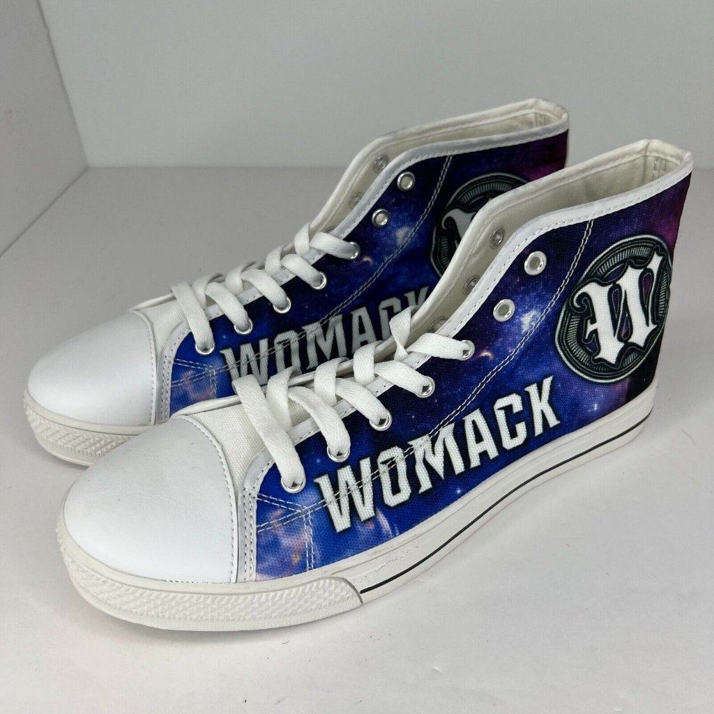 Womack Unisex Blue Thunder High Top Classic Almond Toe Size 7m 9w Sneakers
